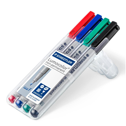 Staedtler Lumocolor 316 4 Assorted Fine Non-Permanent OHP Marker