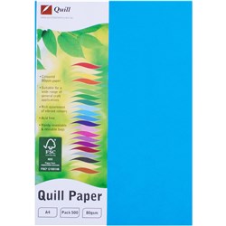 Quill Marine Blue A4 80gsm Copy Paper