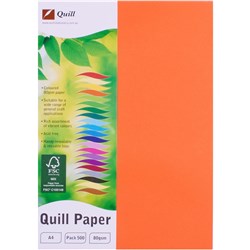 Quill Orange A4 80gsm Copy Paper