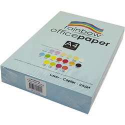 Rainbow A4 80gsm Sky Blue Copy Paper