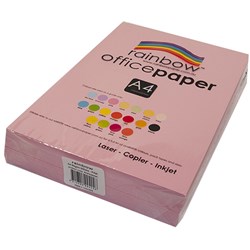 Rainbow A4 80gsm Pink Copy Paper