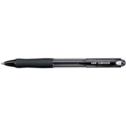 Pen Ballpoint Retractable Uniball Sn100 Laknock Medium Black