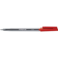 Staedtler Stick 430 Red Medium Ballpoint Pen