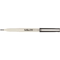 Artline 210 Black 0.6mm Medium Fineliner