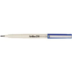 Artline 210 Blue 0.6mm Medium Fineliner