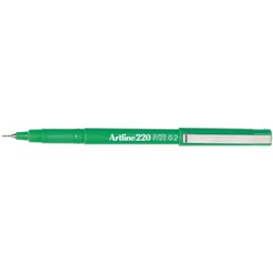 Artline 220 Green 0.2mm Super Fine Fineliner