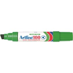 Artline 100 Green Permanent Chisel Marker