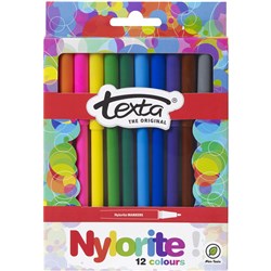 Texta Nylorite 12's Assorted Markers