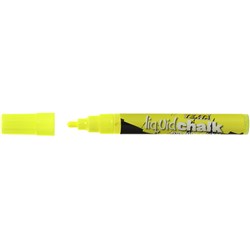 Texta Yellow 4.5mm Bullet Wet Wipe Liquid Chalk Marker