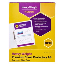 Marbig A4 Heavy Duty Copysafe Sheet Protector