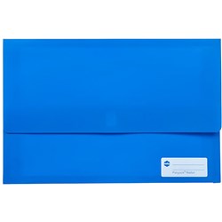 Marbig Blue F/cap Polypick Document Wallet