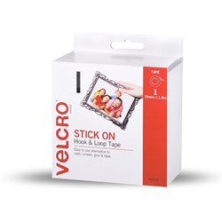 Velcro Strip Hook & Loop 19mmx1.8M White