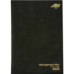 Office Choice 2025 A4 Management Black Day To Page 15min Appointment Wiro Diary