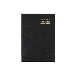 Debden 2025 Kyoto A7 Day To Page Black Pocket Diary