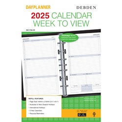 Debden 2025 Dayplanner Desk Week To View Diary Refill