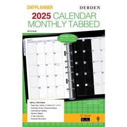 Debden 2025 Dayplanner Desk Month To View Diary Refill With Tabs