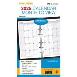 Debden 2025 Dayplanner Personal Month To View Diary Refill