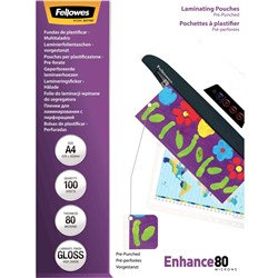 Fellowes Laminating Pouches A4 A4 80 Micron