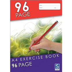 A4 96 Page 8mm Ruled Exercise Book