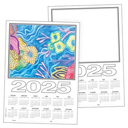 Blank A3 2025 Cardboard Calendar