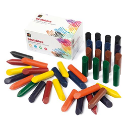 EC Stubbies Colourd Wax Crayon 5 x 8 Colour Set