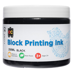 EC Block Printing Ink 250ml - Black