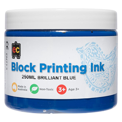 EC Block Printing Ink 250ml - Blue