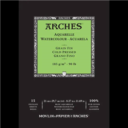 Arches Watercolour Pads 185gsm Cold Pressed (Medium) - A4