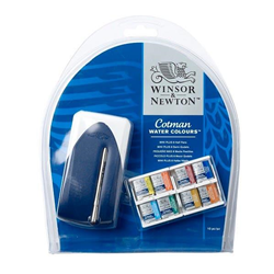 Winsor & Newton Cotman Watercolour Half Pan Mini Plus Set