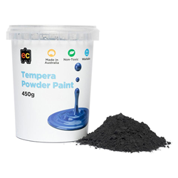 E.C Tempera Powder Paint - 450gm - Black