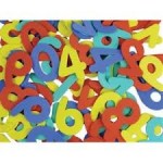 FOAM SHAPES Numbers 100pc